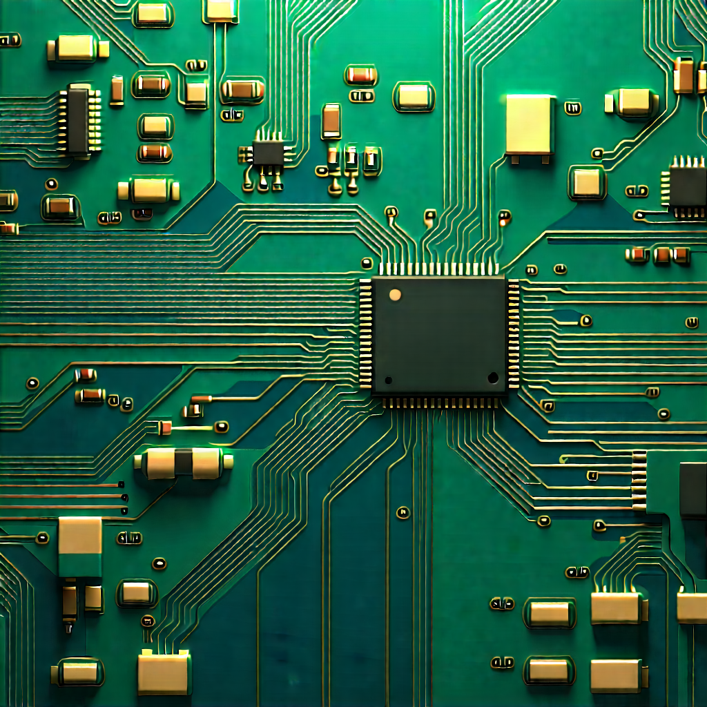 Close-up of electronic circuit