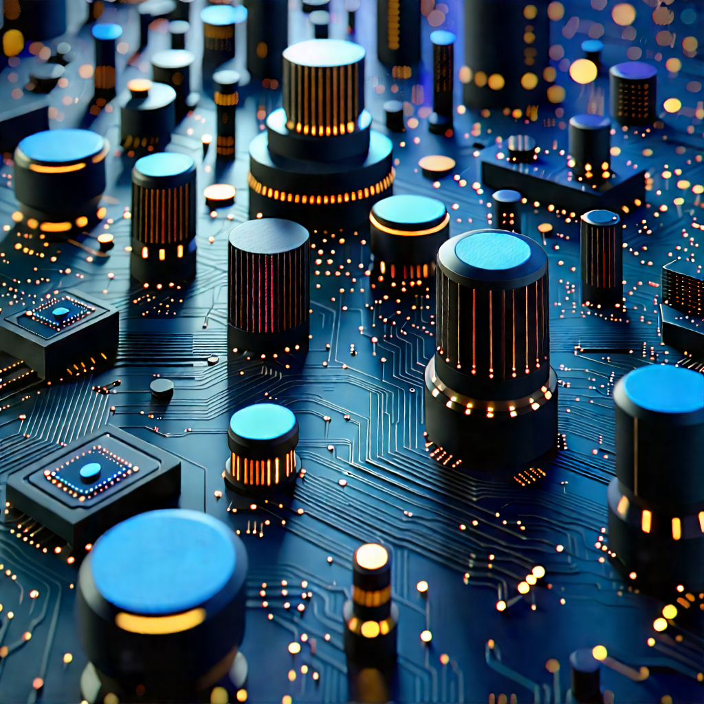 Close-up Of Sensor Array With Close-up Computer