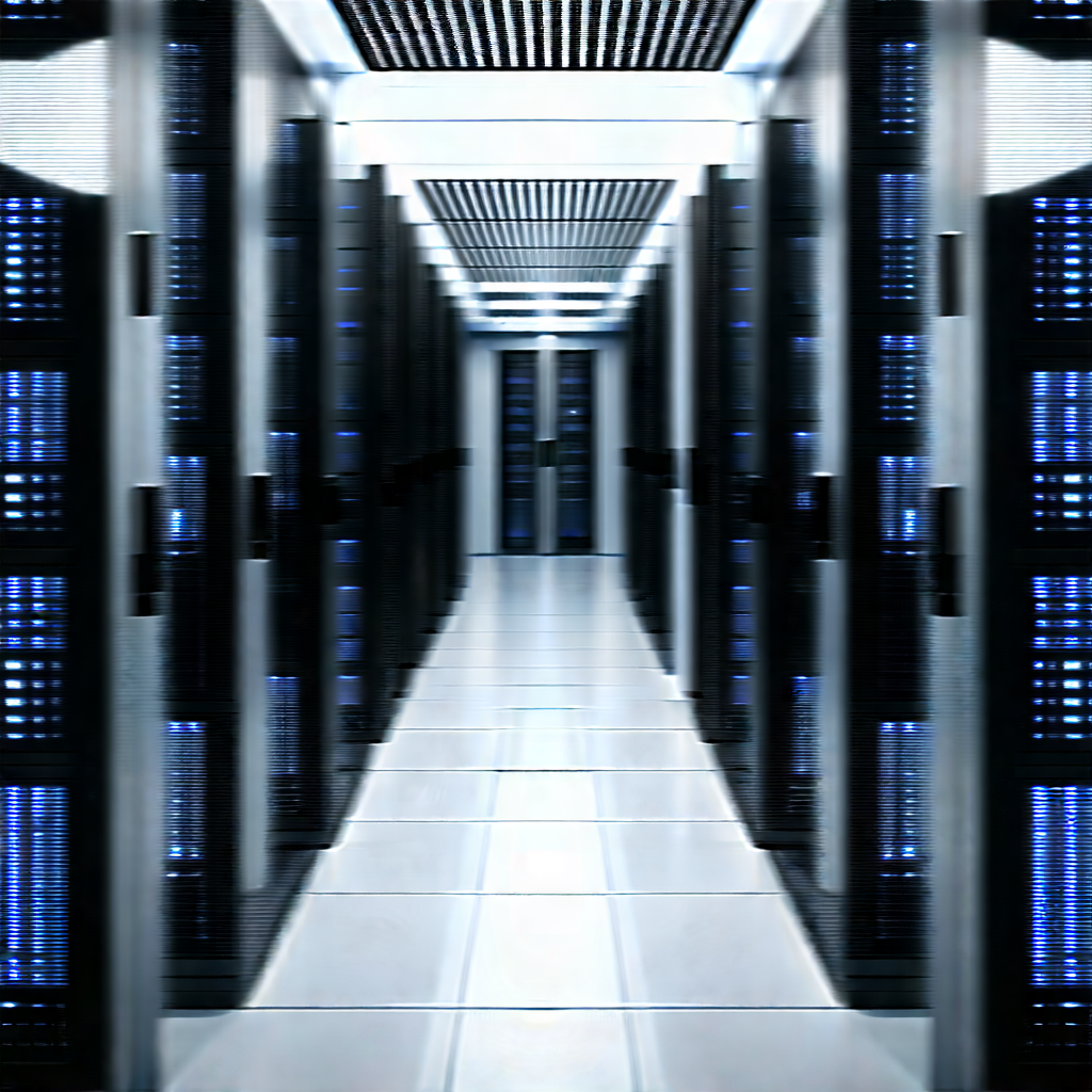 Futuristic server room