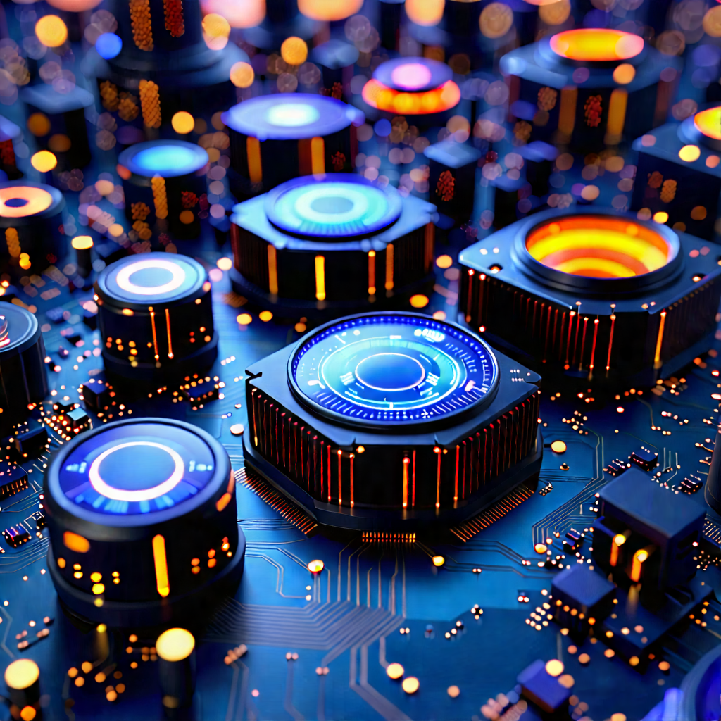 Close-up of sensor array