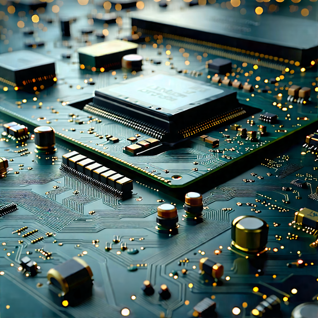 Close-up of electronic circuit