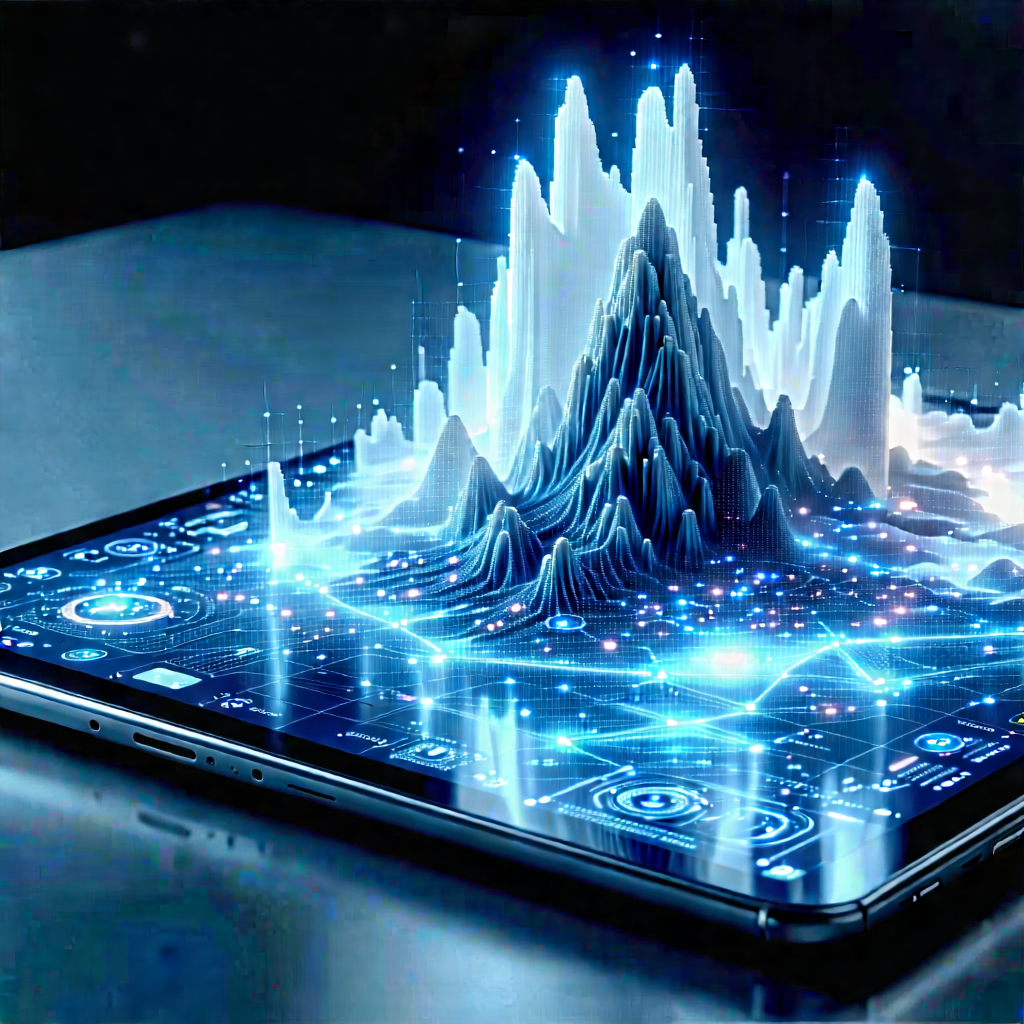 Tablet with data visualization
