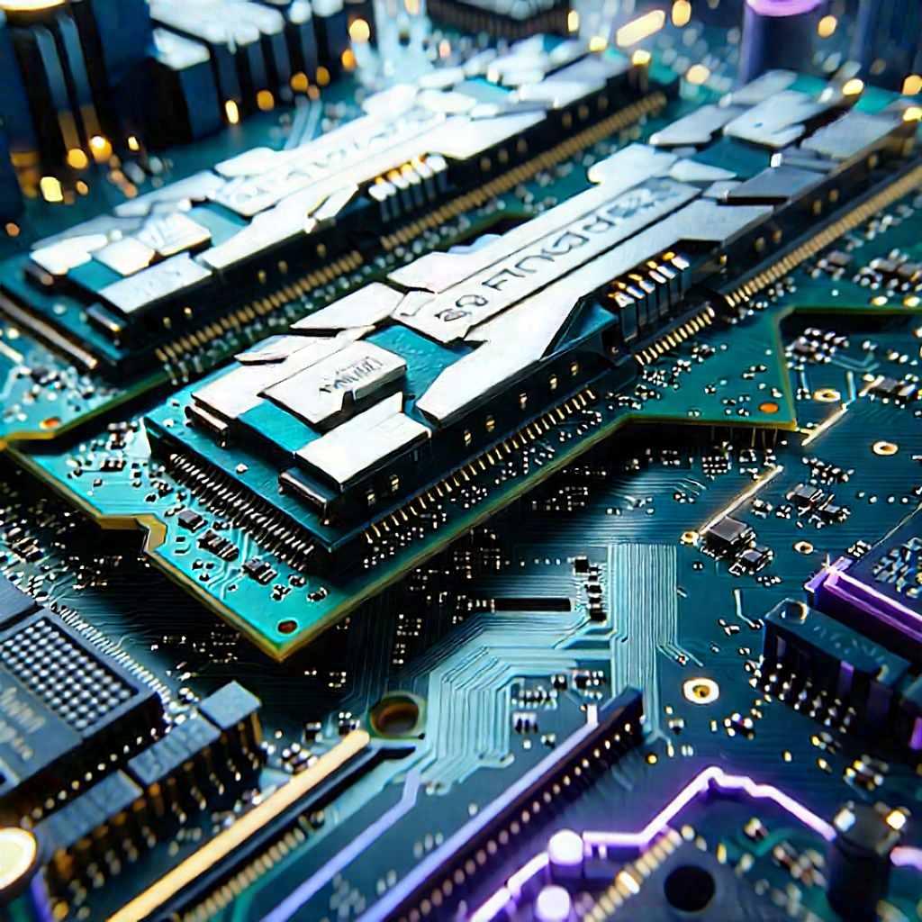 Close-up of memory module
