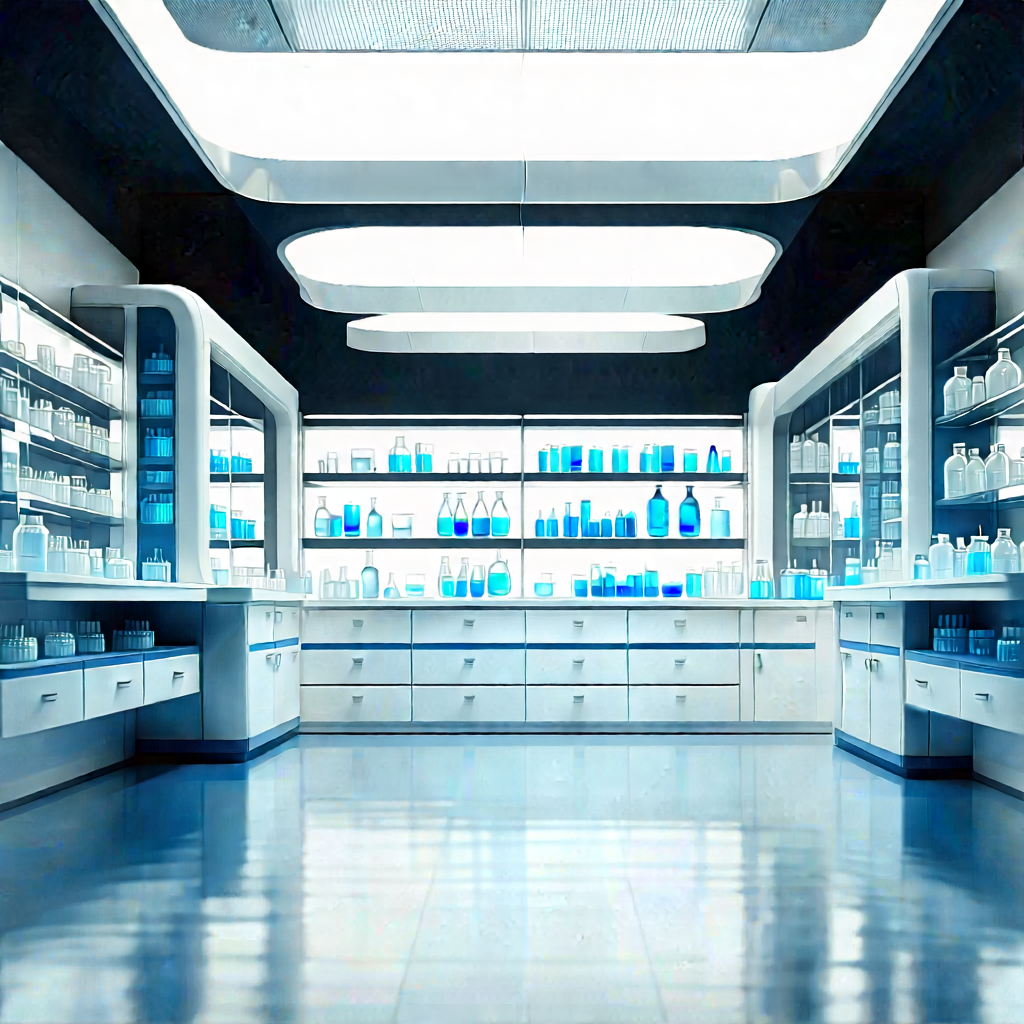 Healthcare Technology In Modern Laboratory With Large, Well-lit