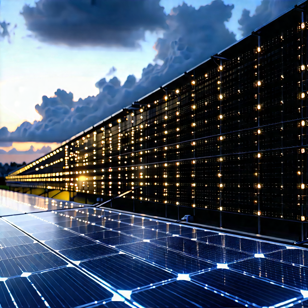 Solar Panel With Data Streams With Large Solar