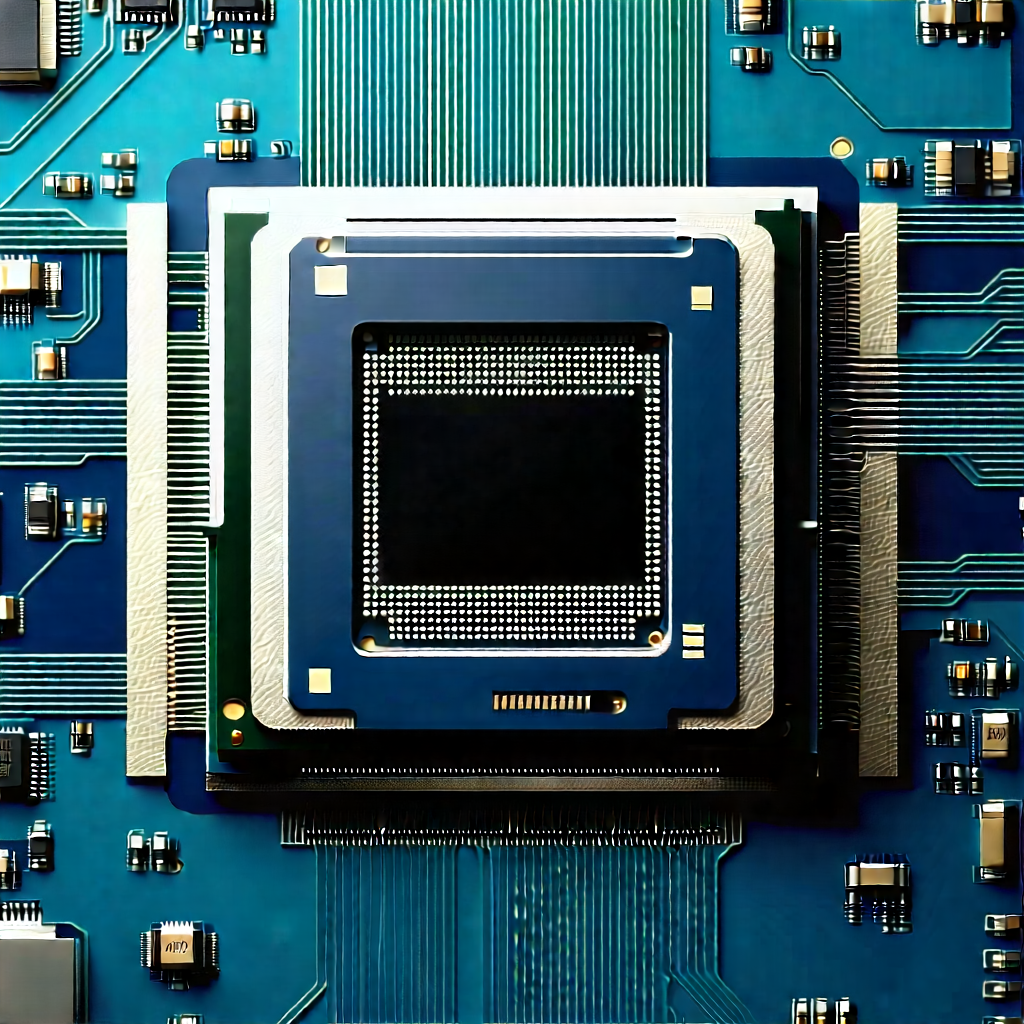 Close-up of microprocessor