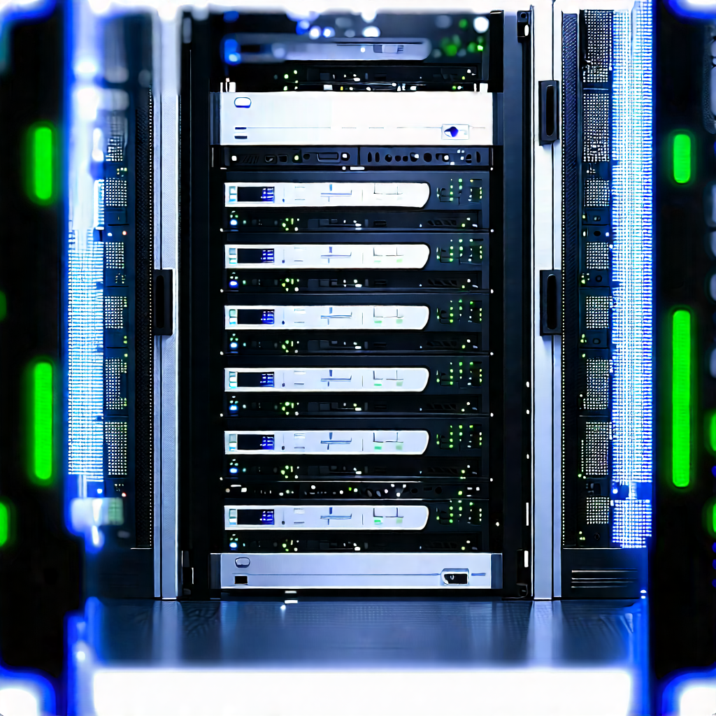 Server rack with digital particles