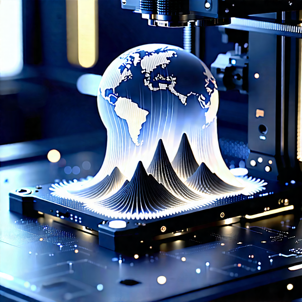 3d printer with data streams