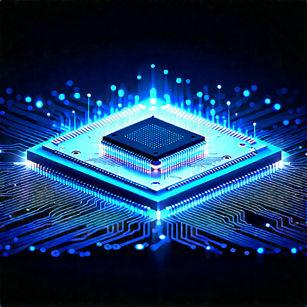 Microchip with holographic projection
