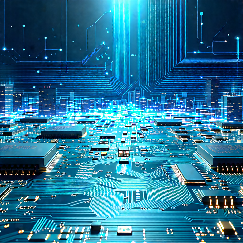 Circuit board with holographic projection