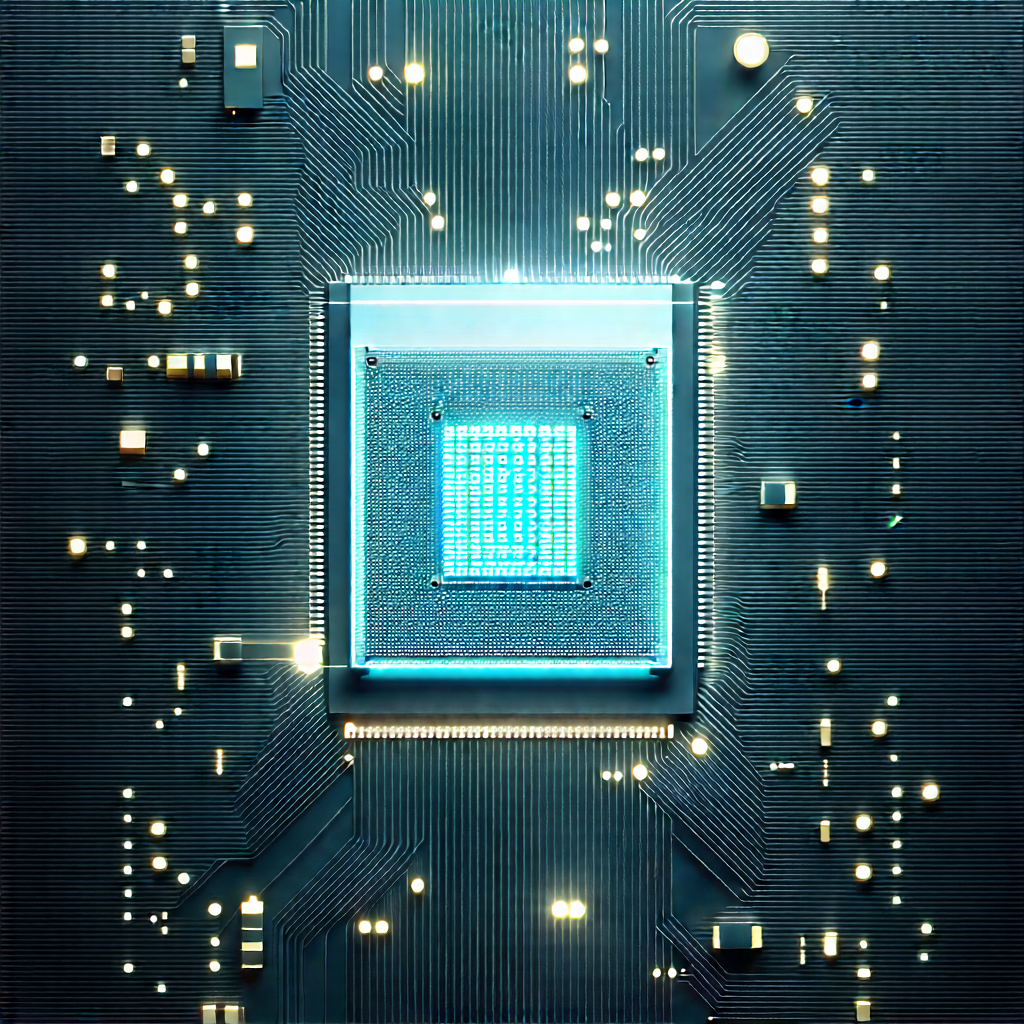 Microchip with holographic projection