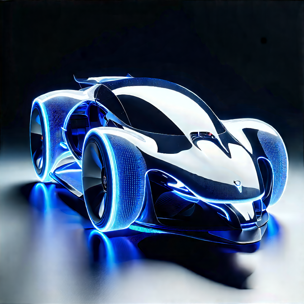 Innovative Electric Vehicle Design With Futuristic Displayed