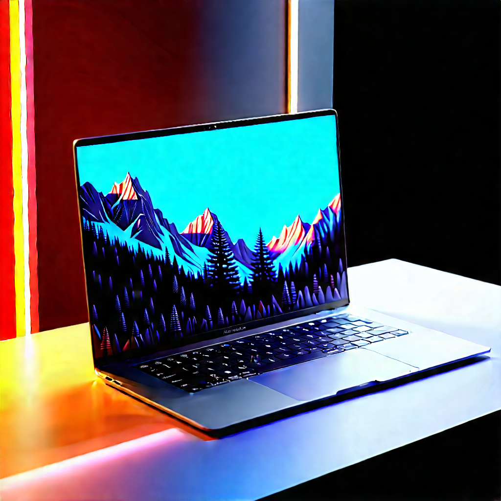 Laptop With Streaming Content With Laptop Computer