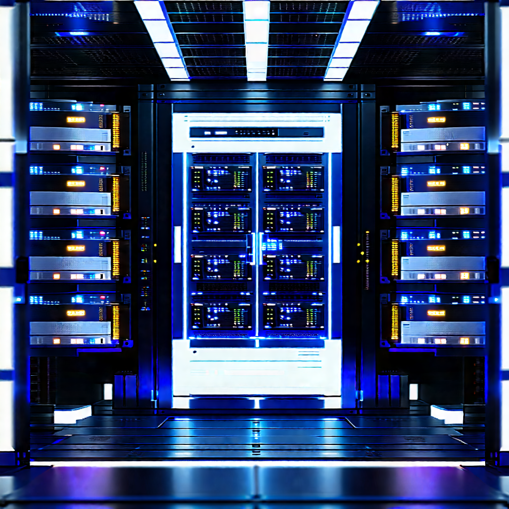 Futuristic server room