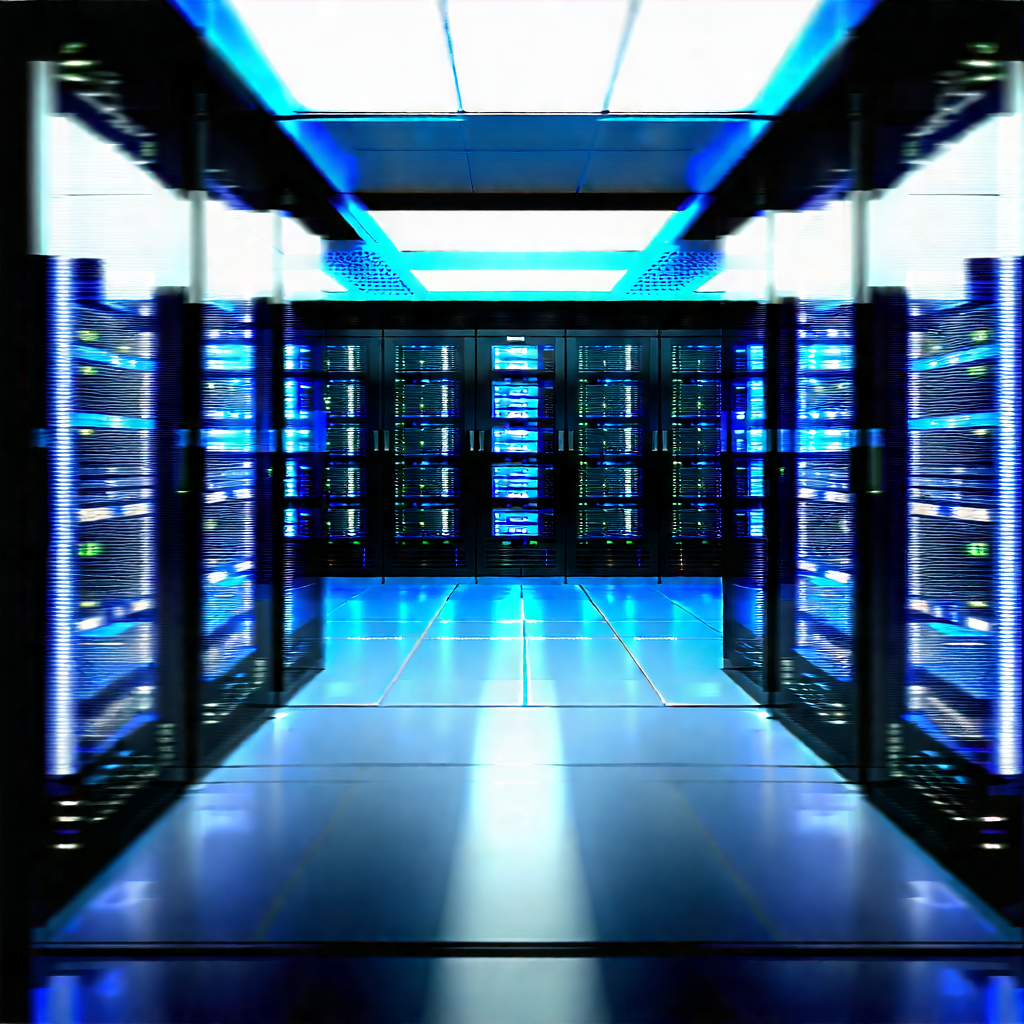 Futuristic server room