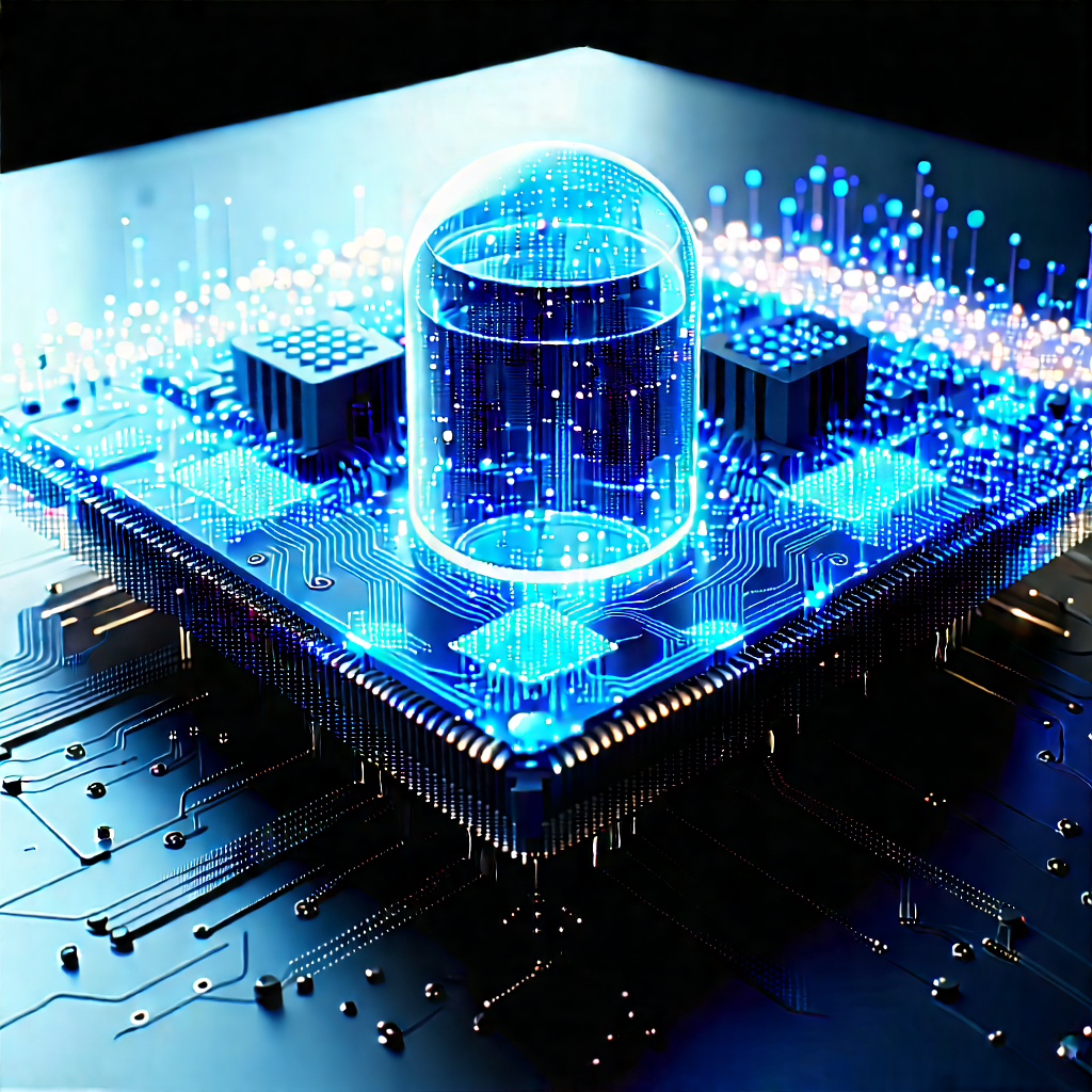 Quantum Computer With Digital Particles With Image