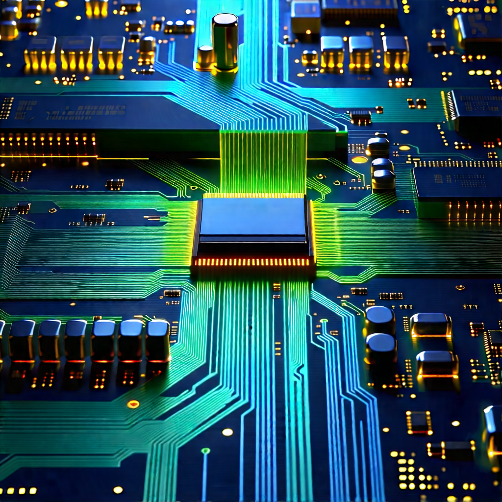 Circuit board with data streams