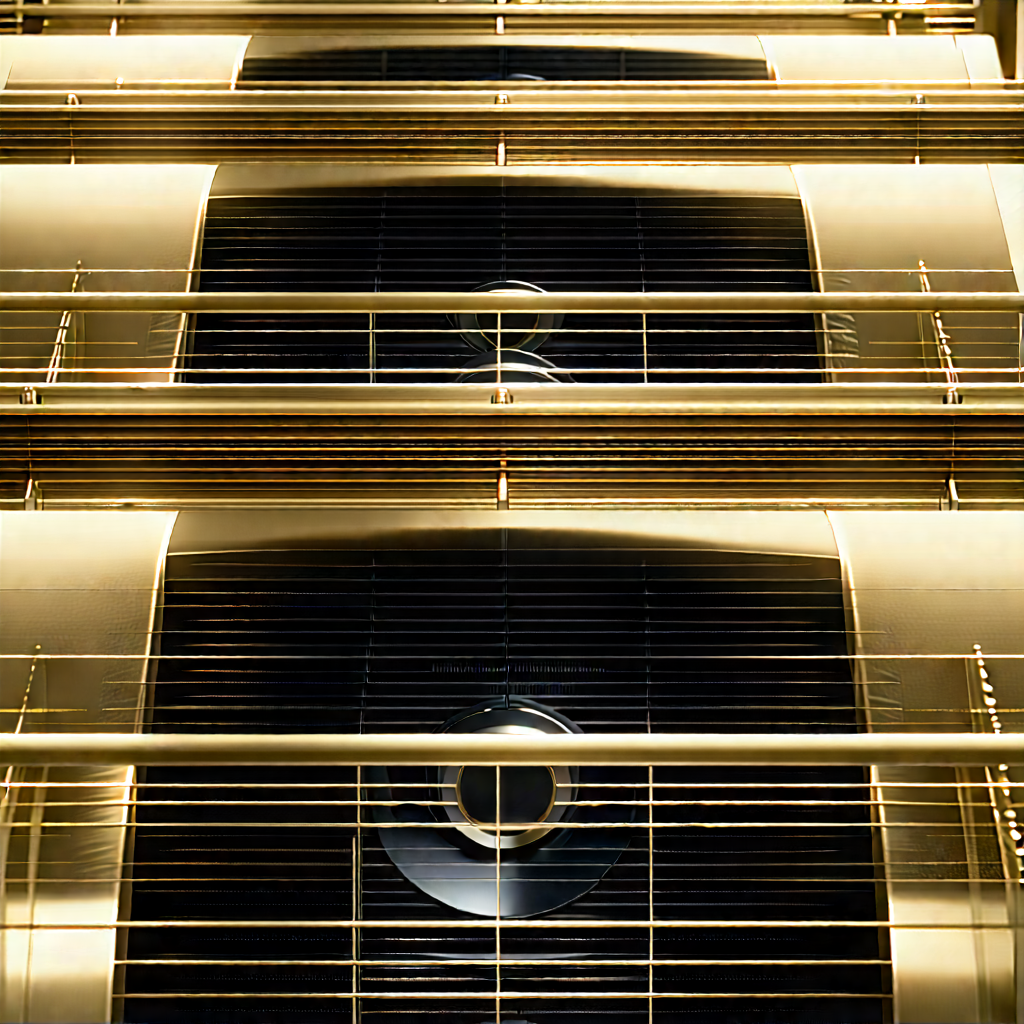 Close-up of cooling system