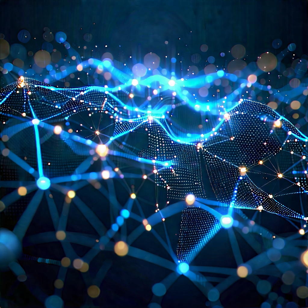Blockchain Network Visualization With Image, There