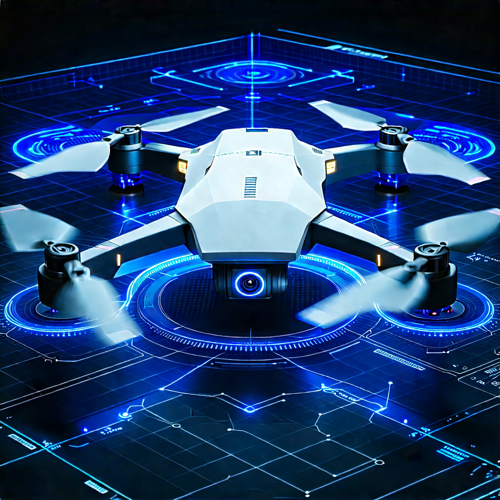 Drone with data visualization