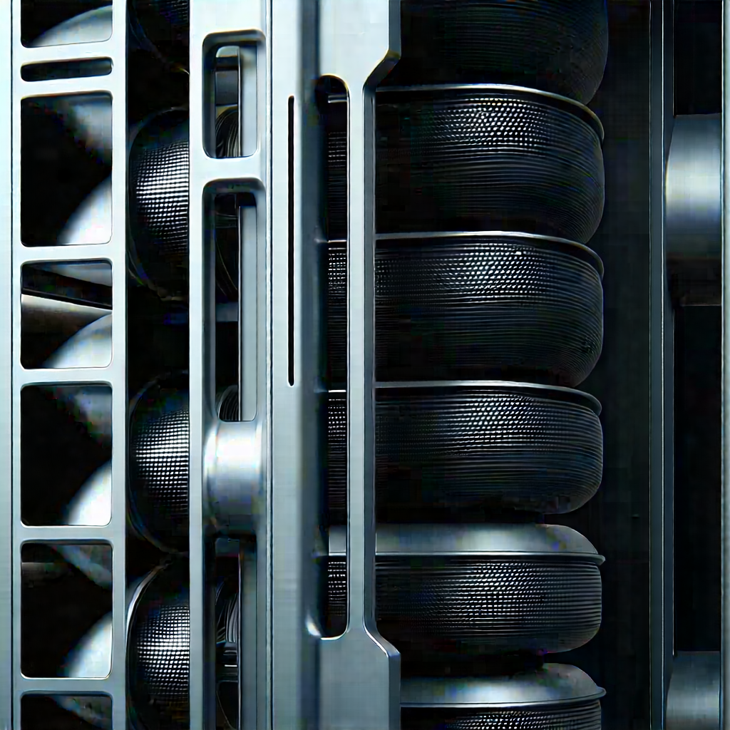 Close-up of cooling system