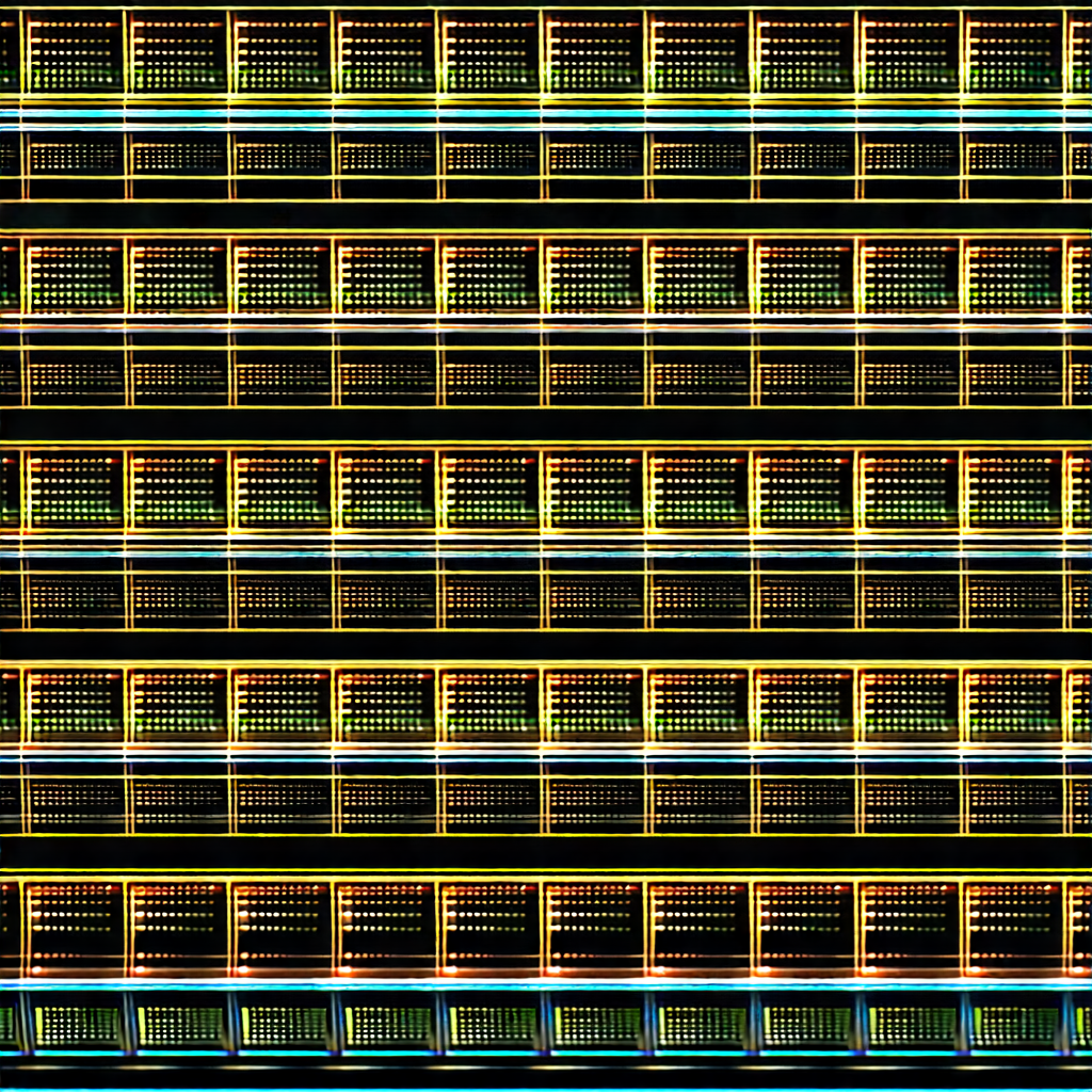Close-up Of Sensor Array With Black White
