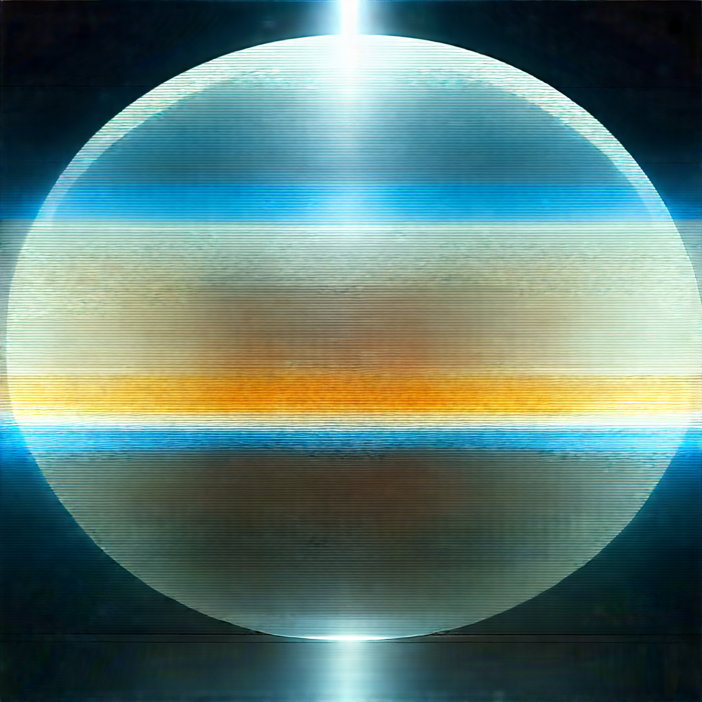 Futuristic Research Laboratory With Blue Yellow