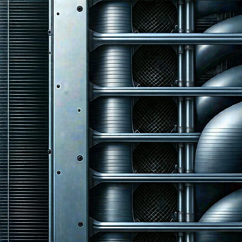 Close-up of cooling system