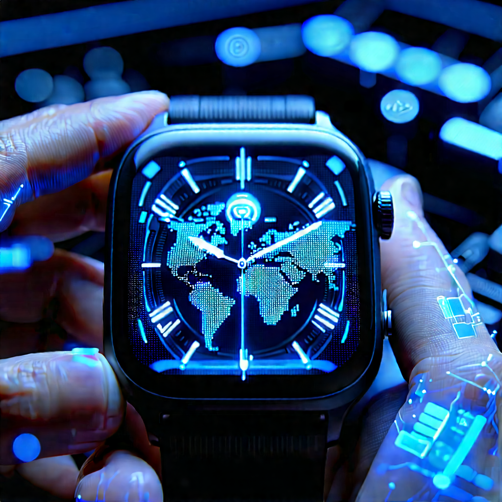 Smart watch with data visualization