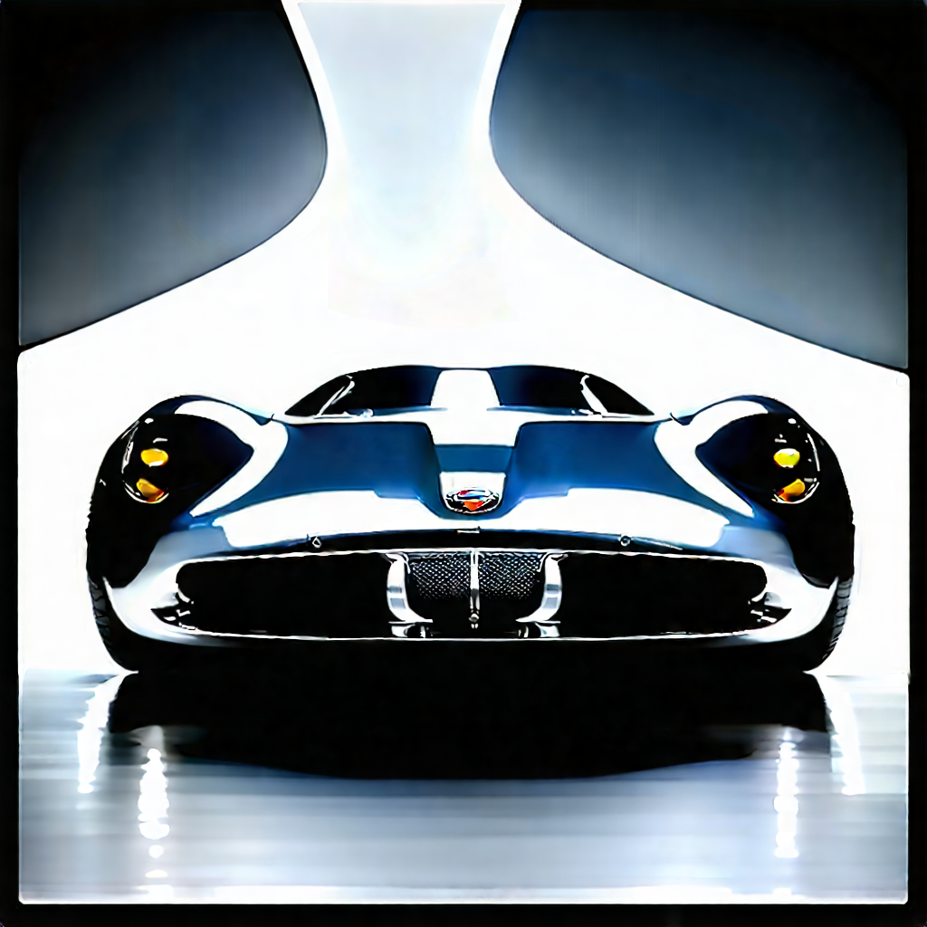 Automotive Technology In Research Center With Sleek Blue