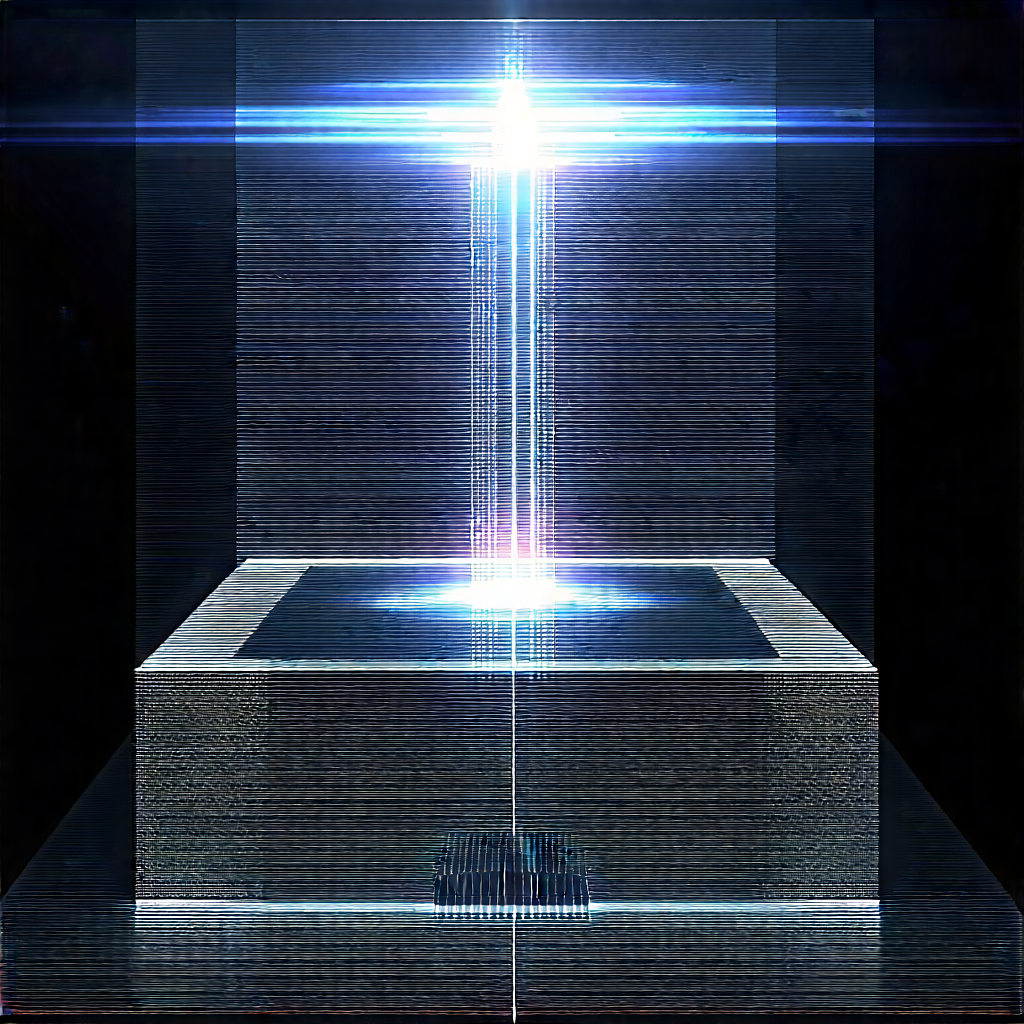 Quantum computer with laser scanning