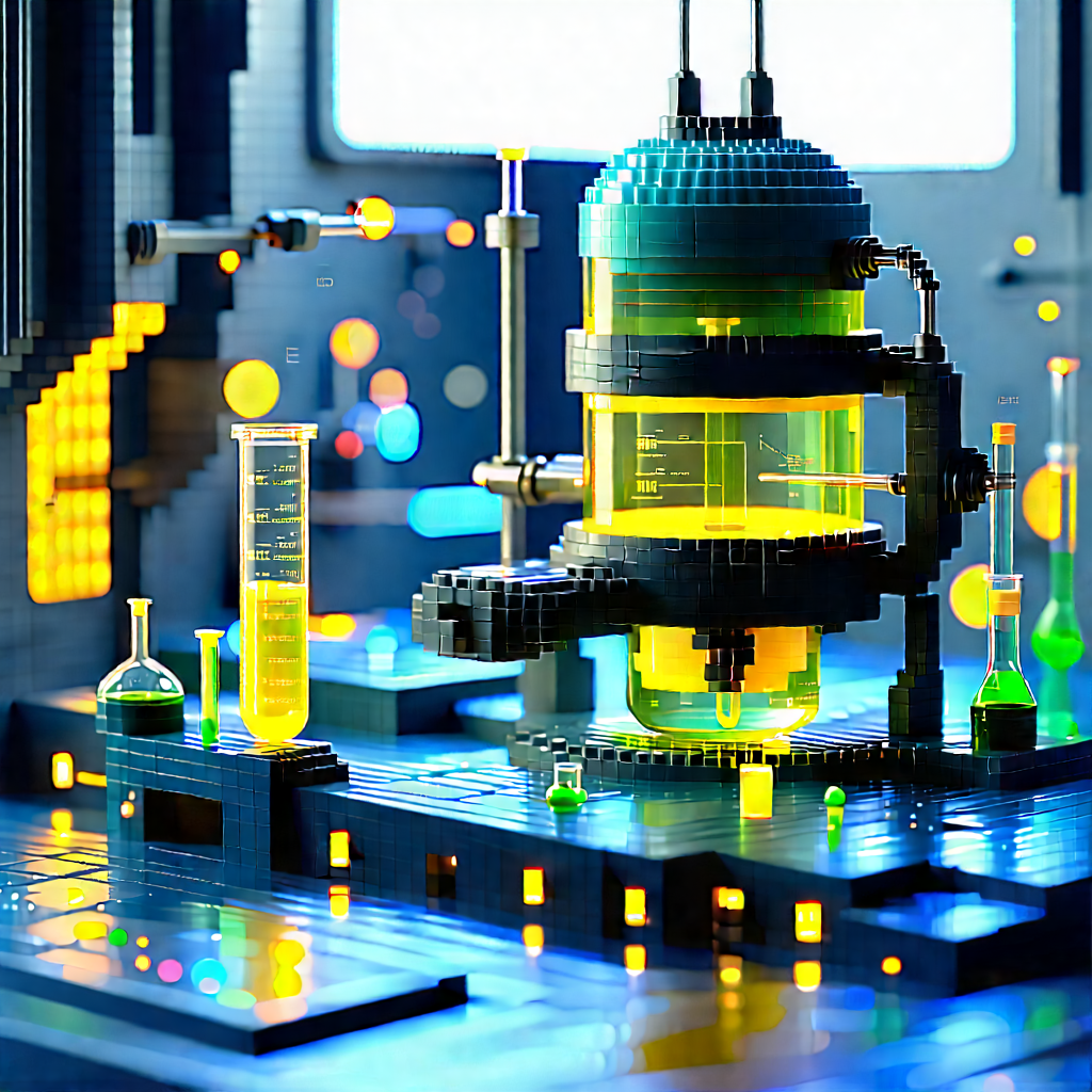 Futuristic research laboratory