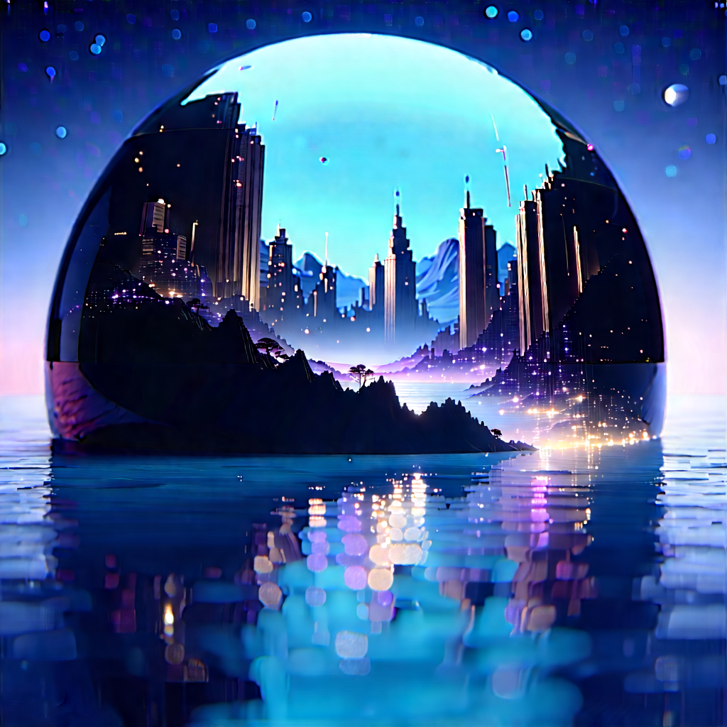 Digital Transformation Visualization With Large, Round,