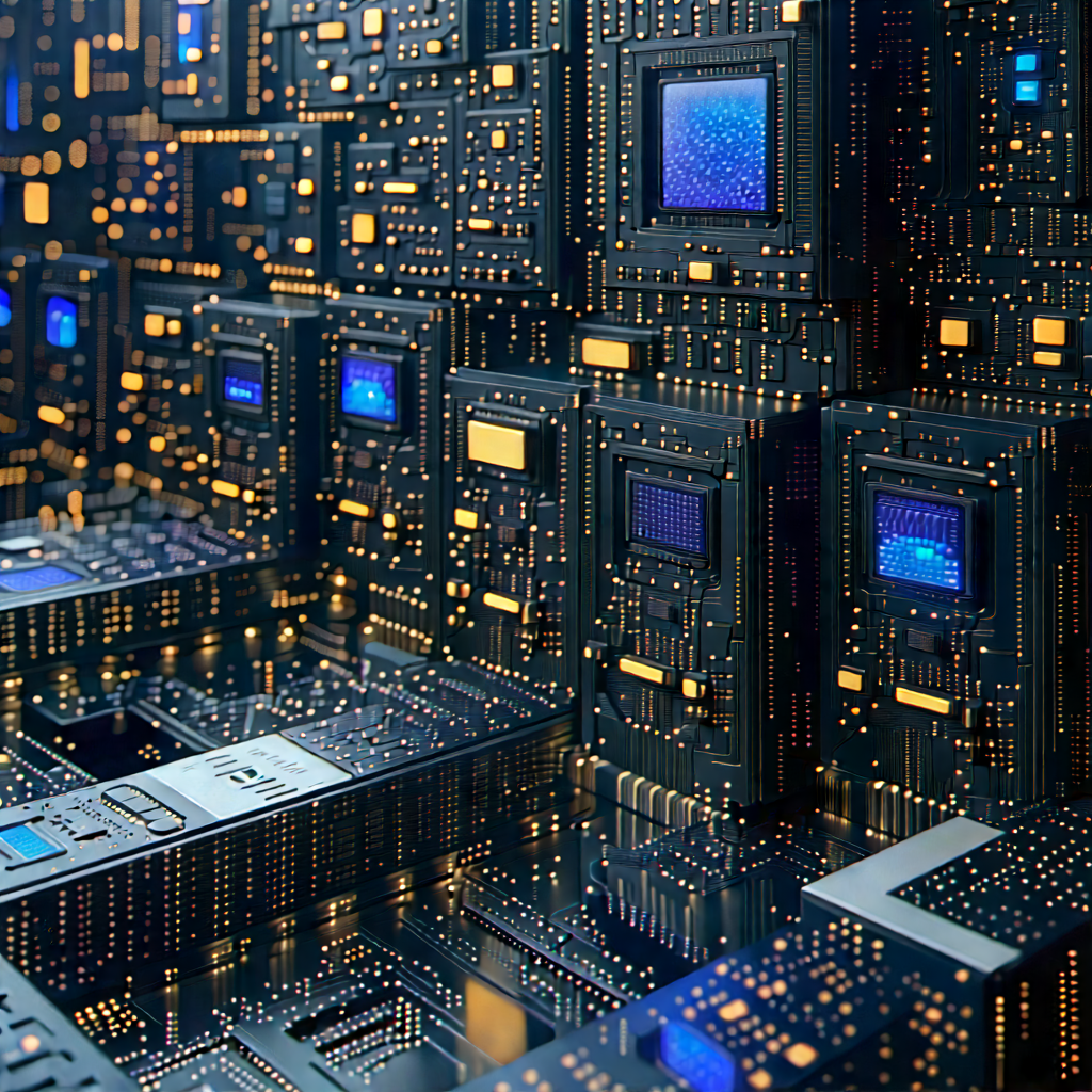 Close-up of sensor array