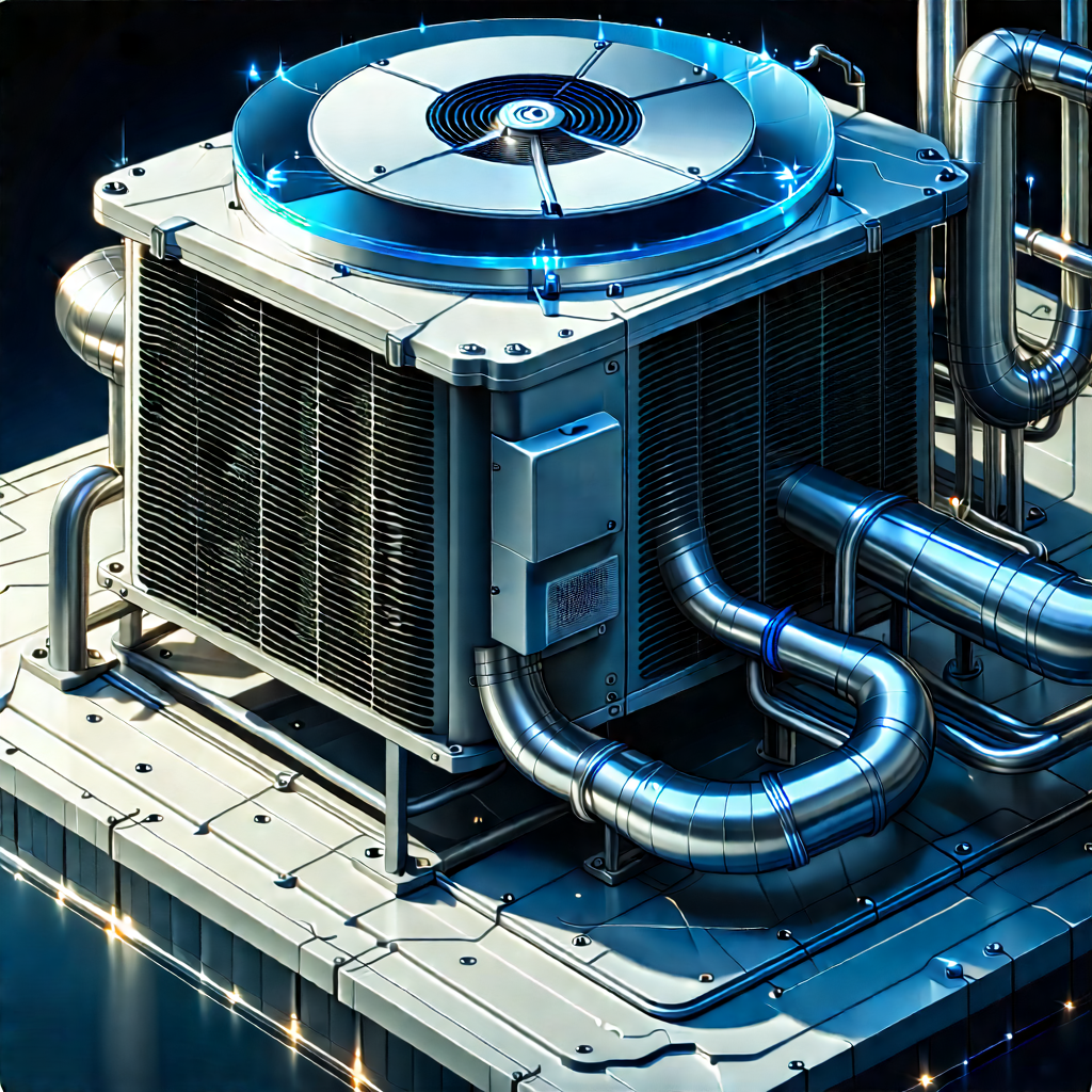 Close-up of cooling system