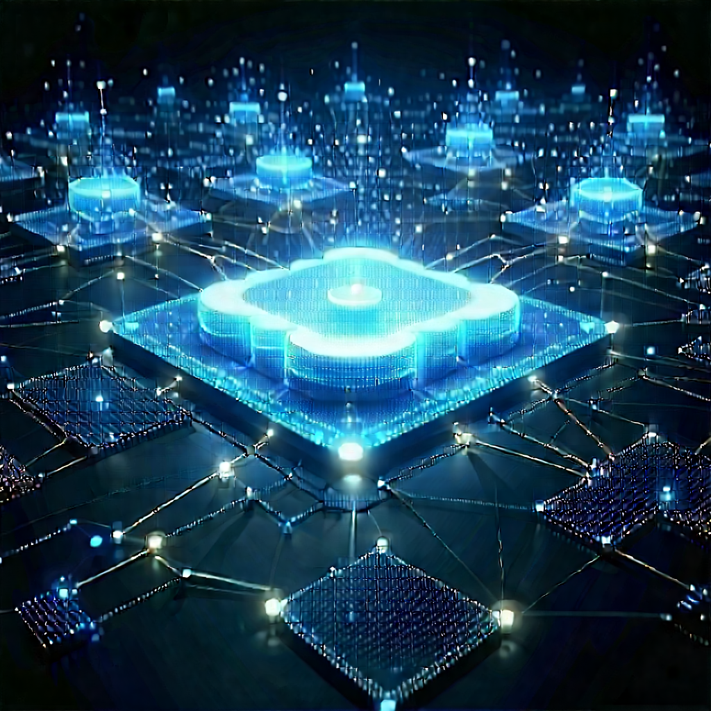 Blockchain Network Visualization With Image, There