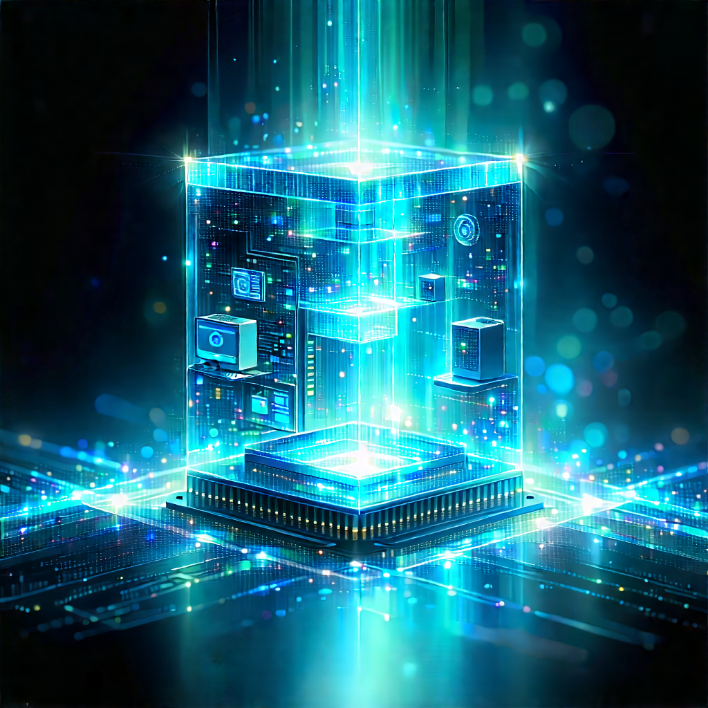 Quantum computer with holographic projection