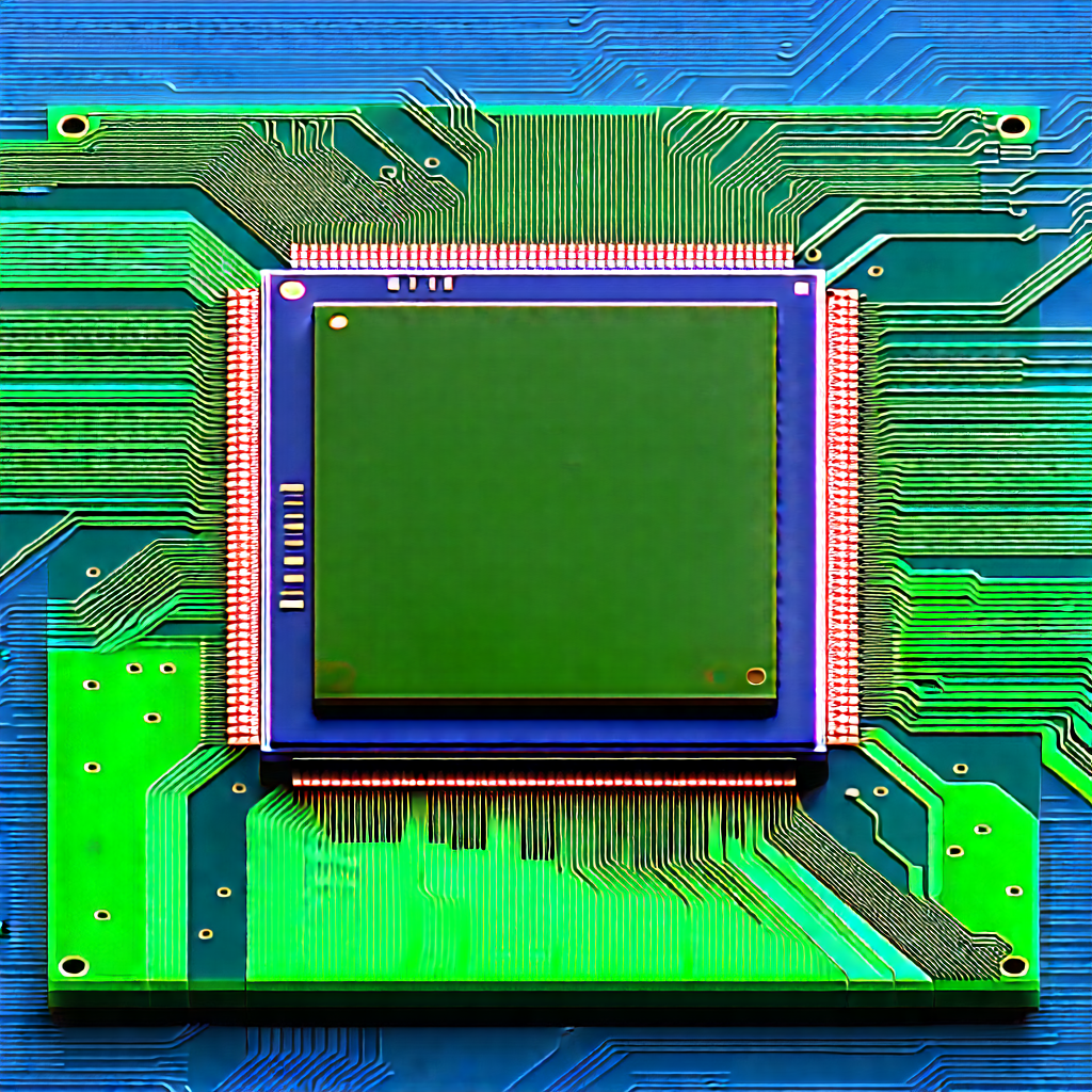Close-up of microprocessor