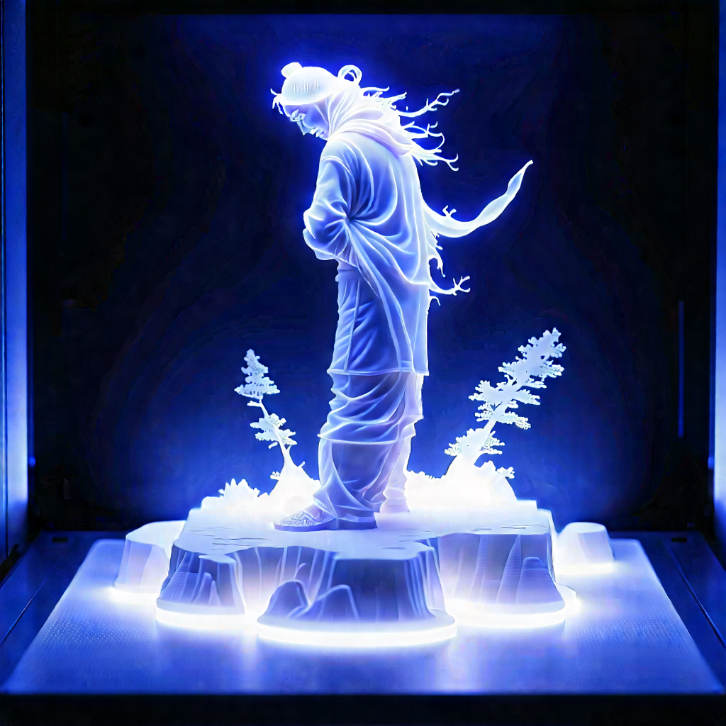 3d printer with holographic projection