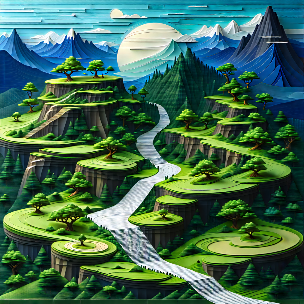Machine Learning Visualization With Painting Mountainous