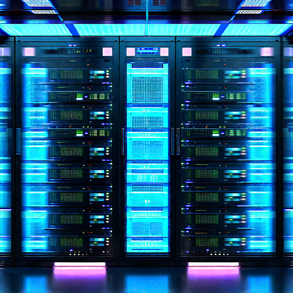 Futuristic server room