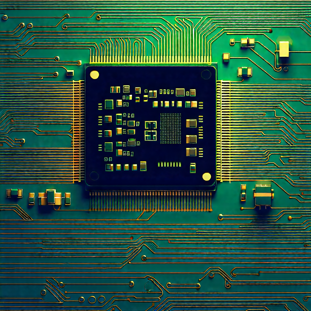 Close-up of electronic circuit