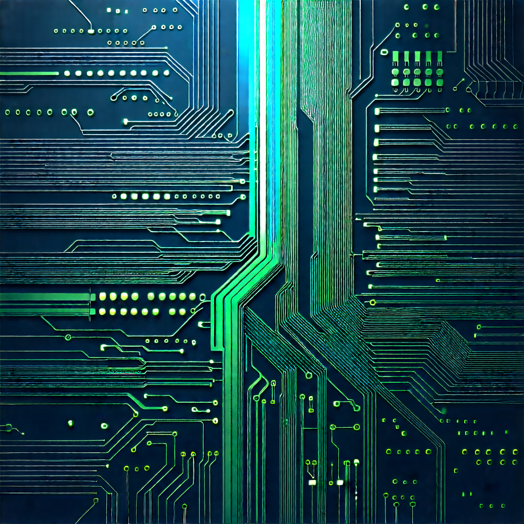 Circuit board with data streams