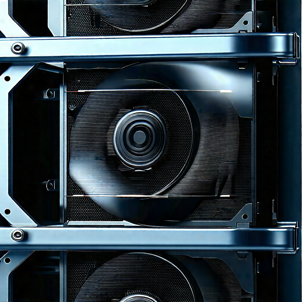 Close-up of cooling system
