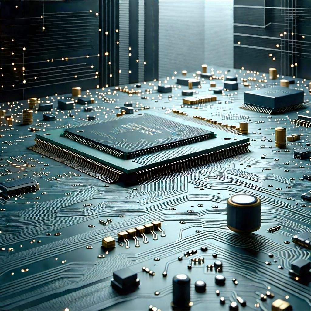 Close-up of electronic circuit
