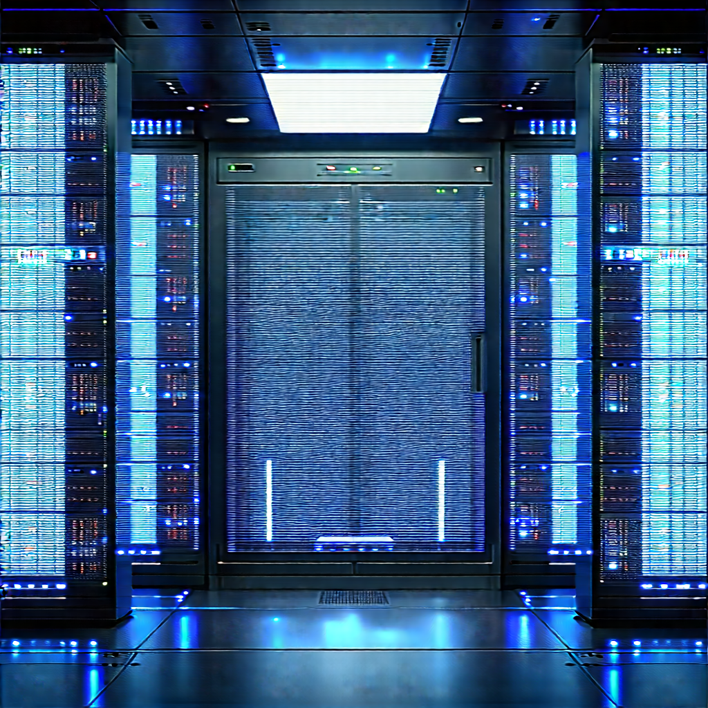 Futuristic server room