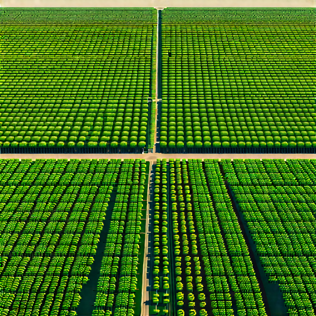 Agricultural technology in manufacturing facility