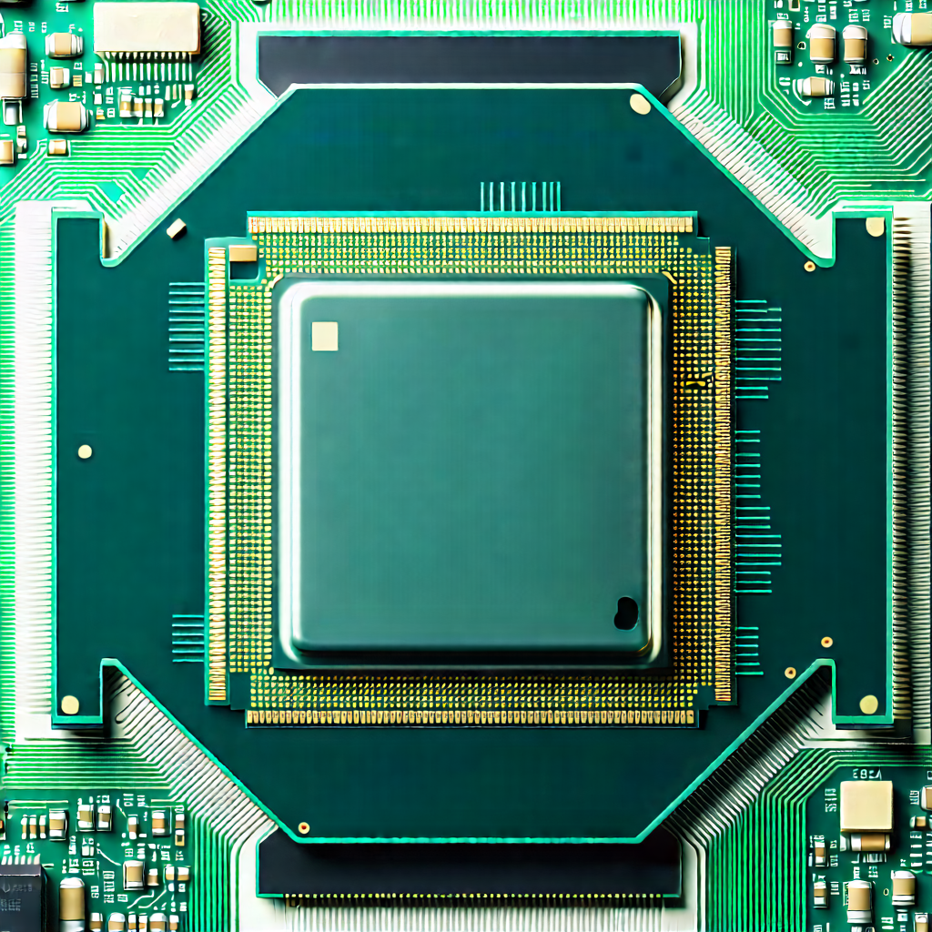 Close-up of microprocessor