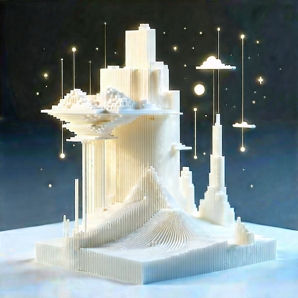 3d printer with data streams