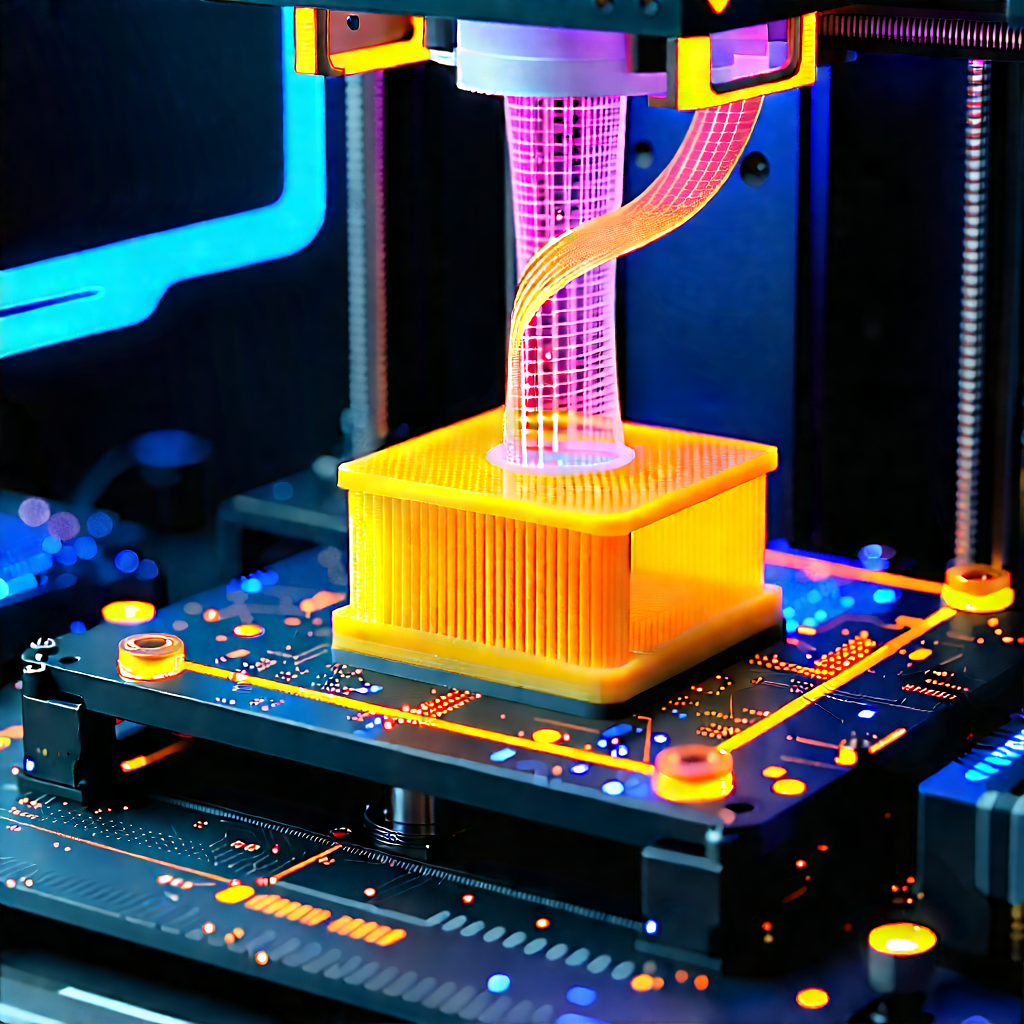 3d printer with data streams